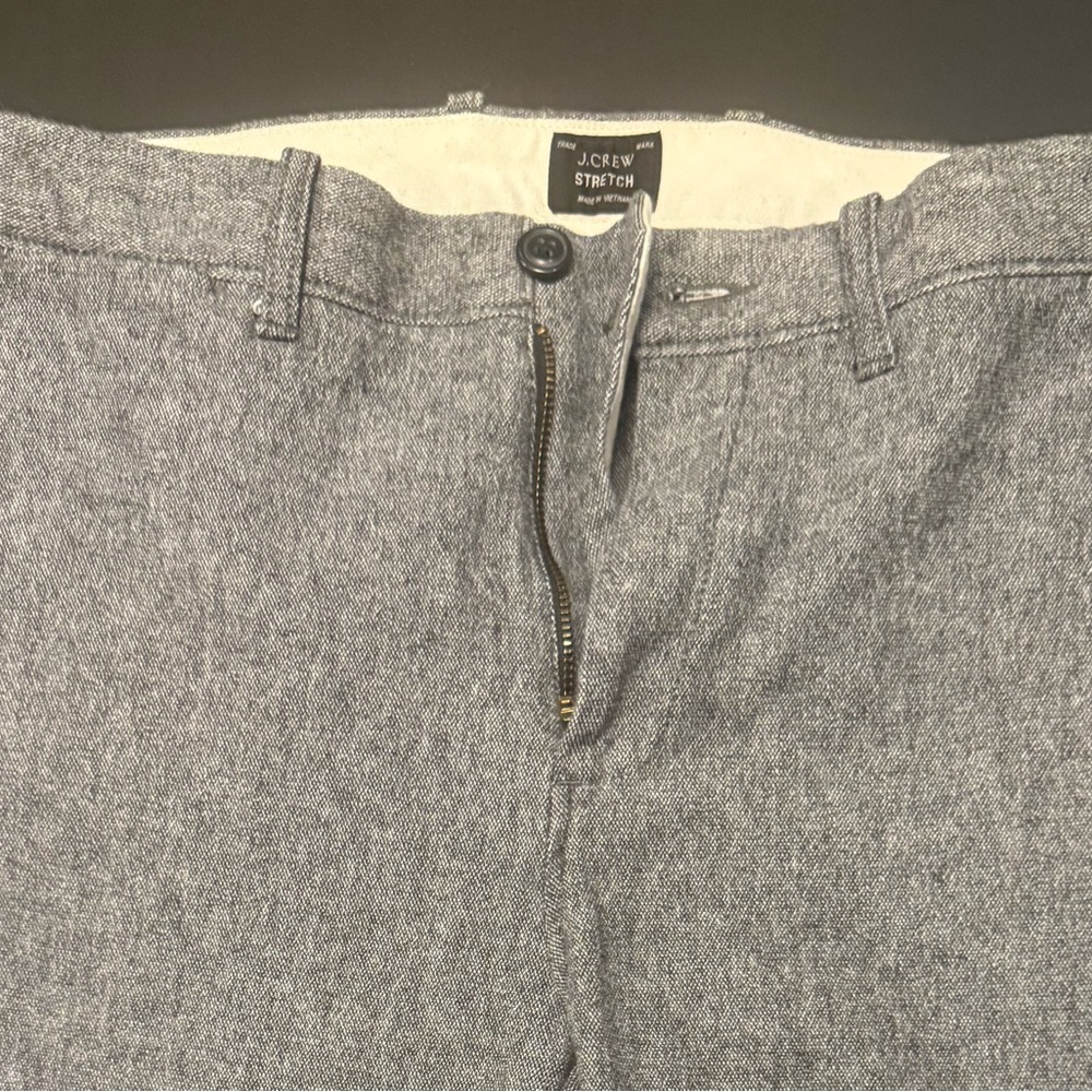 J. Crew Heather Gray Stretch Trousers